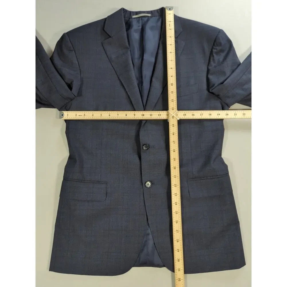Canali Gray Wool Blazer Sport Coat Mens 42R 52 Made in Italy 2 Button Jacket